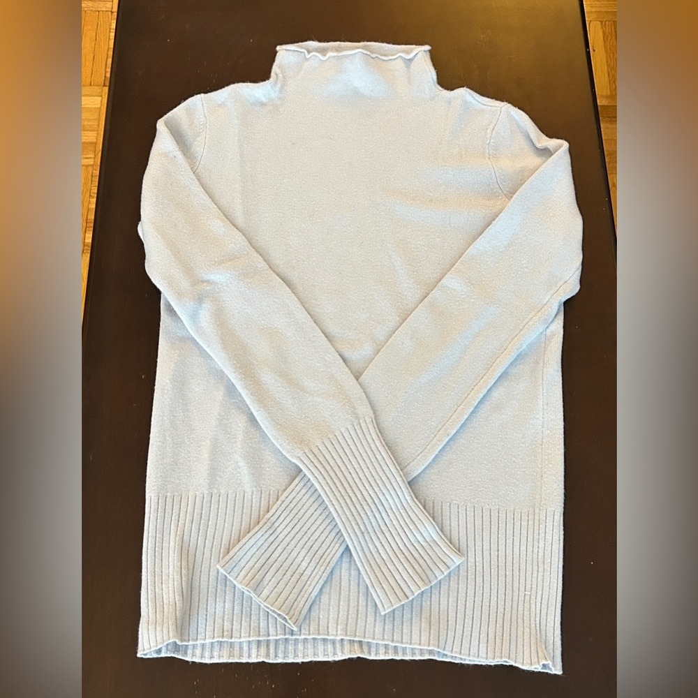 Light Blue French Connection Women's Turtleneck Sweater